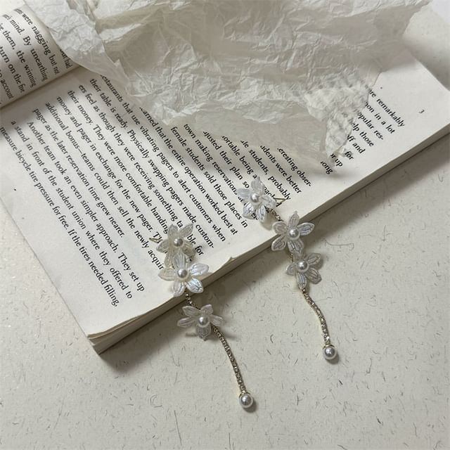 Floral Earring / Stud Dangle Alloy