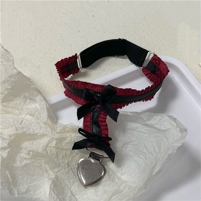 Fabric Garter Ribbon Heart