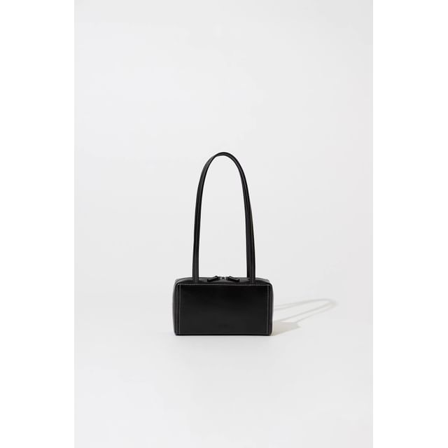 Bag Plain Leather Faux Shoulder