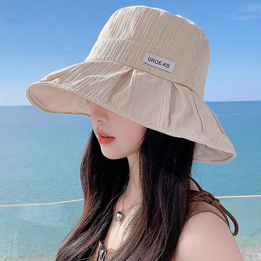 Wide Plain Bucket Brim Hat