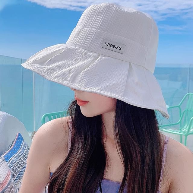 Wide Plain Bucket Brim Hat