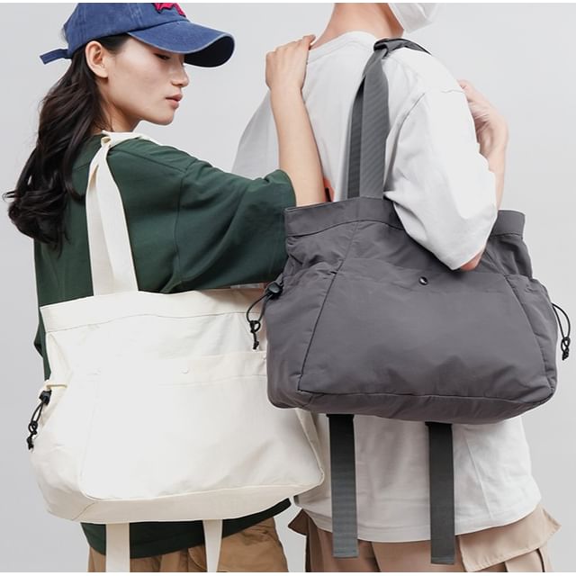 Bag Plain Tote Zip