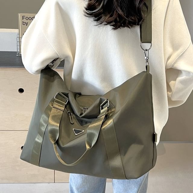 Bag Plain Travel Duffel Zip