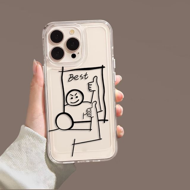 Case Phone Mirrored Cartoon