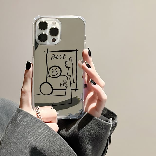 Case Phone Mirrored Cartoon