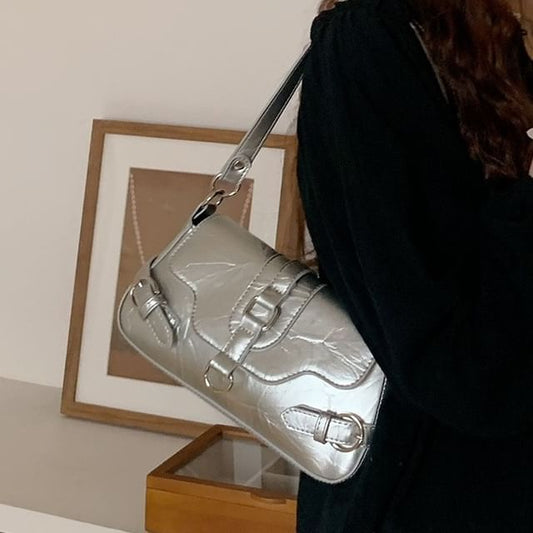 Flap Bag Shoulder Buckled
