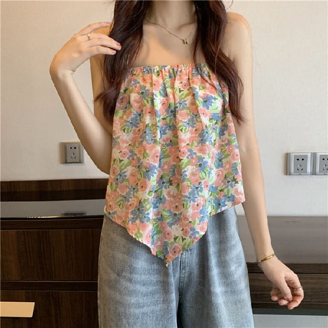 Floral Halter Top Print