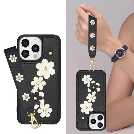 Floral Phone Case Faux Leather