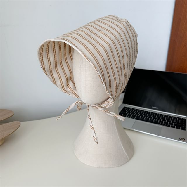 Striped Hat Bonnet