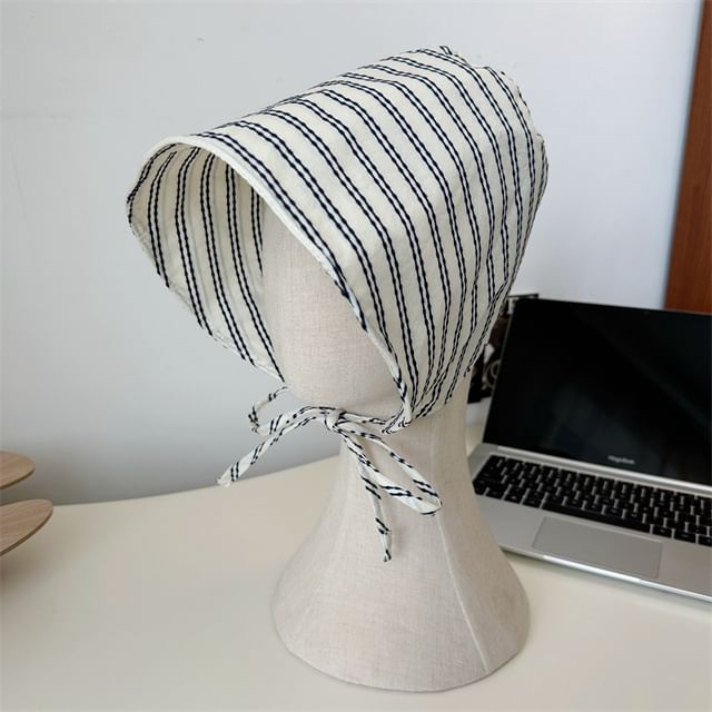 Striped Hat Bonnet
