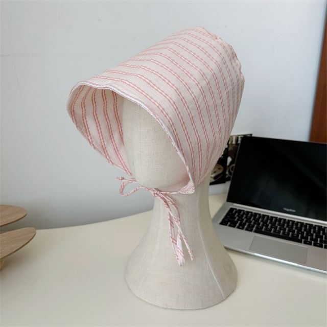 Striped Hat Bonnet