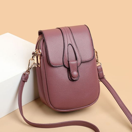 Crossbody Bag Flap Leather Faux
