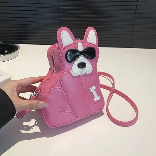 Dog Crossbody Leather Bag Faux