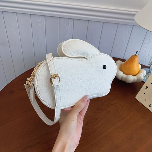 Faux Leather Crossbody Bag Rabbit