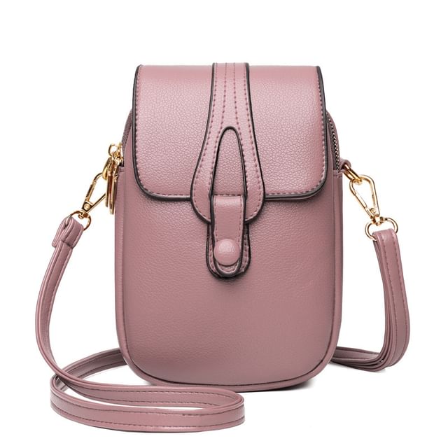 Crossbody Bag Flap Leather Faux