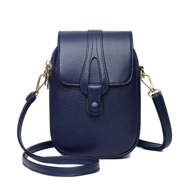 Crossbody Bag Flap Leather Faux