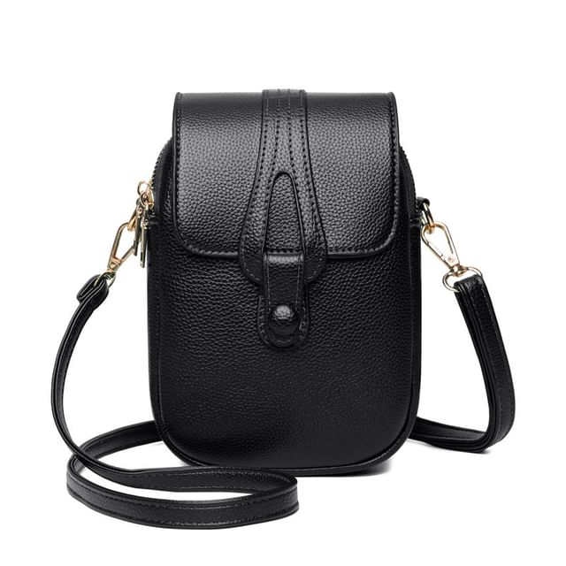 Crossbody Bag Flap Leather Faux