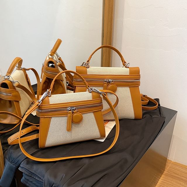 Crossbody Top Handle Tone Two Bag