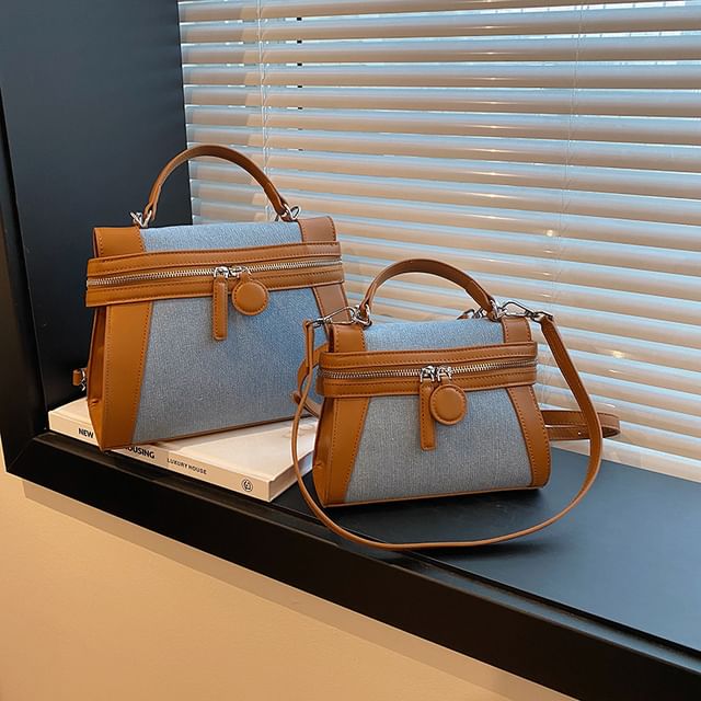 Crossbody Top Handle Tone Two Bag