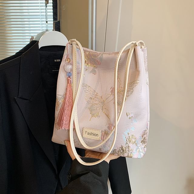 Jacquard Bag Bucket Butterfly