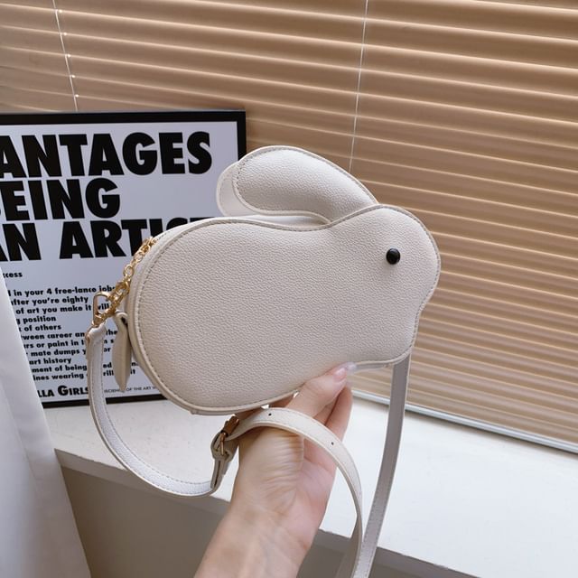 Faux Leather Crossbody Bag Rabbit