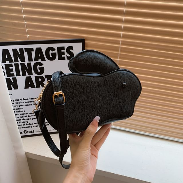 Faux Leather Crossbody Bag Rabbit