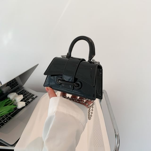 Flap Beaded Bag Crossbody Strap