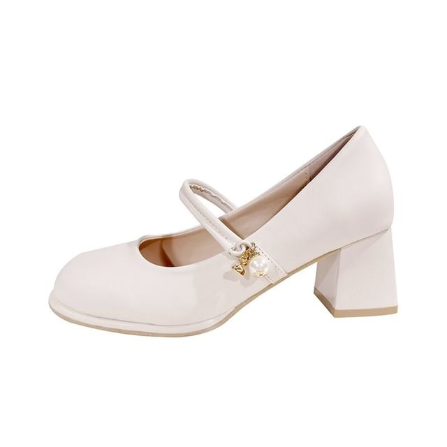 Jane Heel Pumps Block Mary