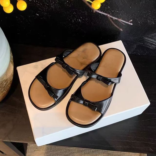 Slide Bow Sandals