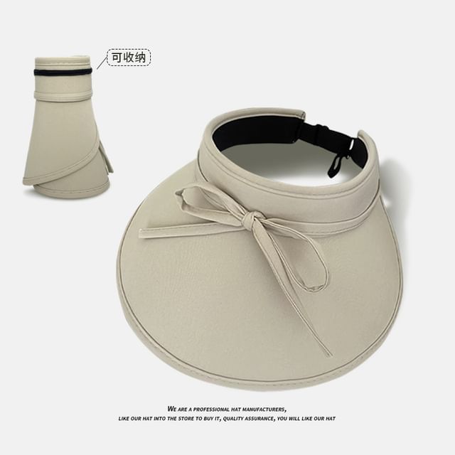 With Hat Visor Bow Decoration Sun