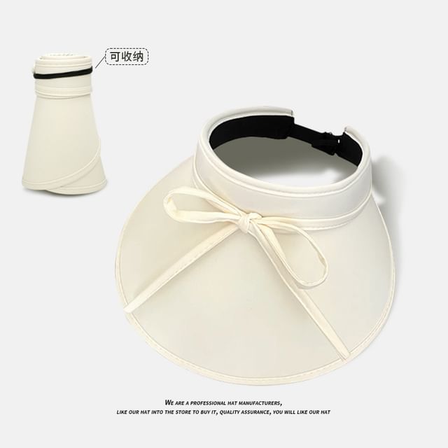 With Hat Visor Bow Decoration Sun