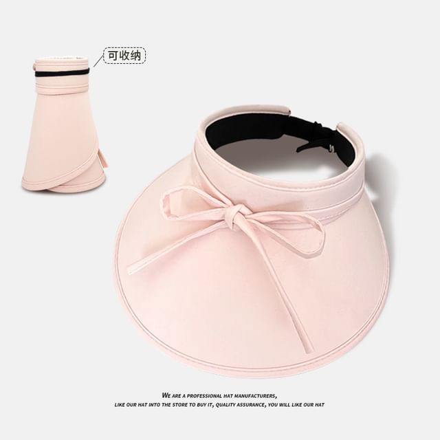 With Hat Visor Bow Decoration Sun