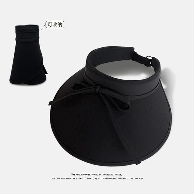 With Hat Visor Bow Decoration Sun