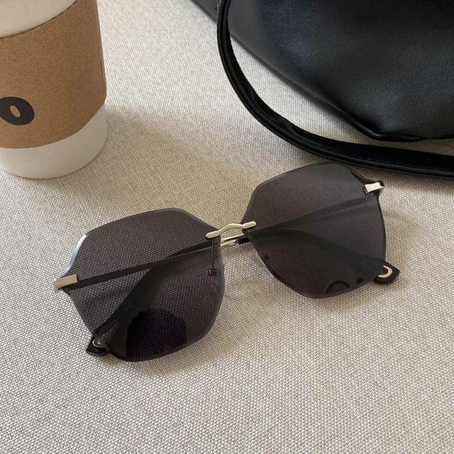 Frame Oversized Sunglasses Geometric