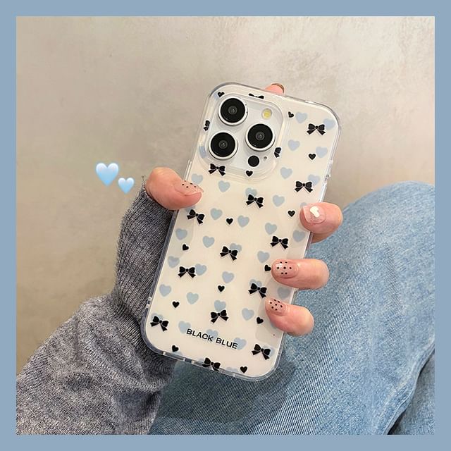 Phone Set Bow Strap Case /