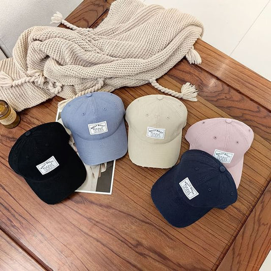 Cap Baseball Lettering Applique