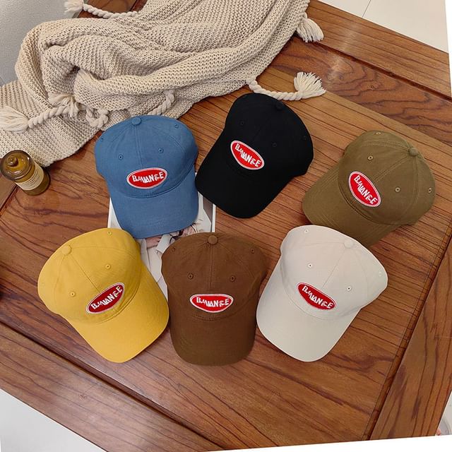 Applique Lettering Cap Baseball