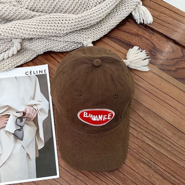 Applique Lettering Cap Baseball