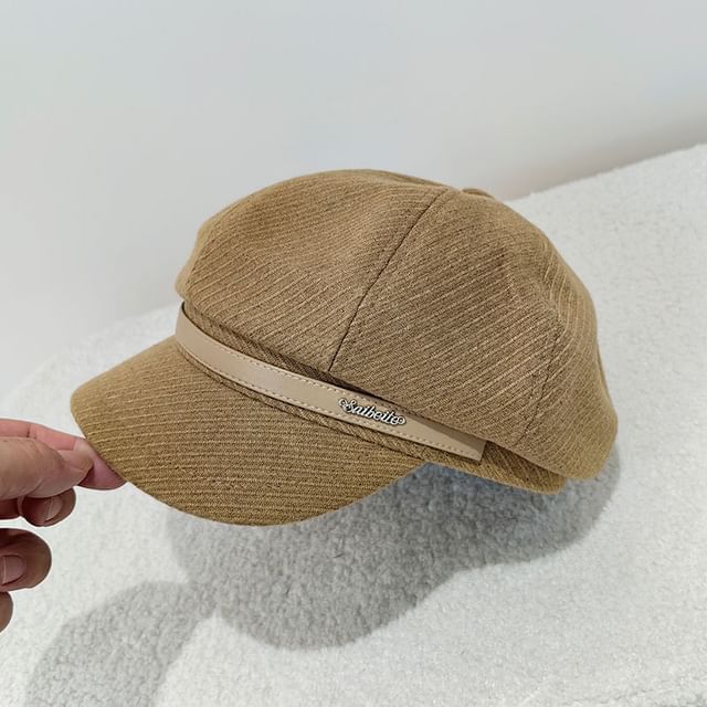 Belt Lettering Cap Newsboy