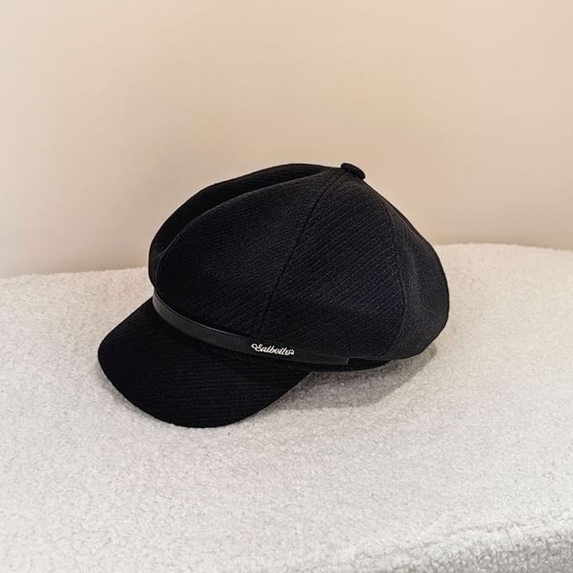 Belt Lettering Cap Newsboy