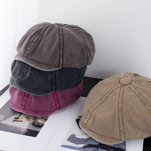 Newsboy Washed Cap Vintage Cotton
