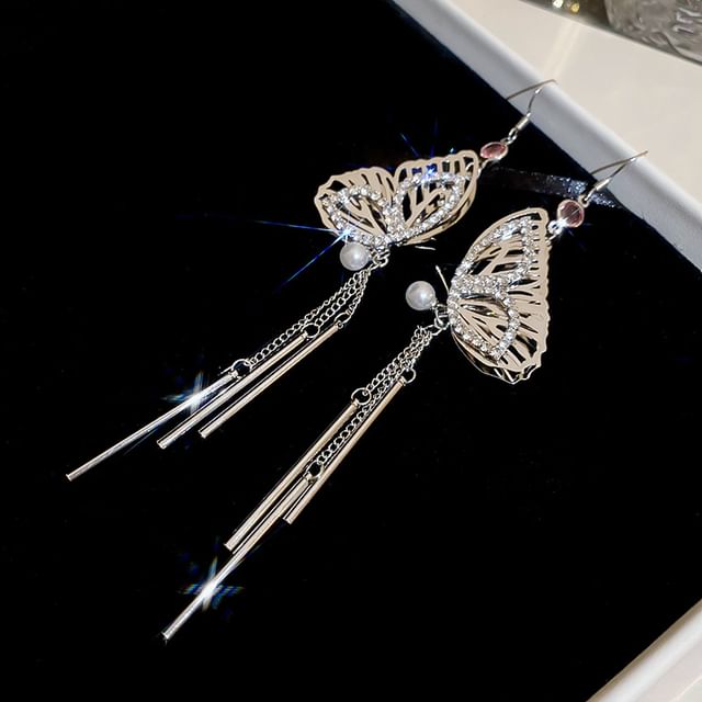 Necklace Earring Butterfly Fringed /