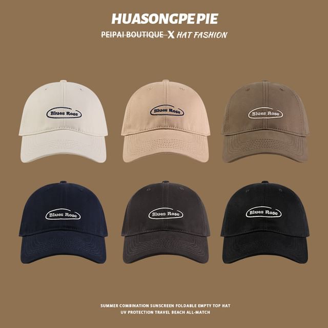 Embroidered Letter Baseball Cap