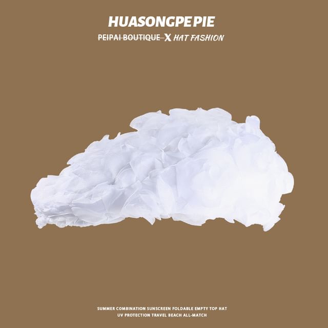 Plain Ruffle Newsboy Cap