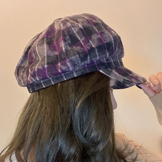 Plaid Cap Newsboy