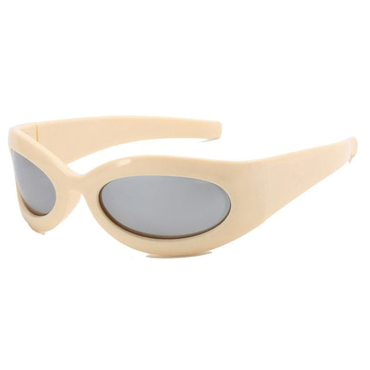 Thick Sunglasses Rimmed Oval