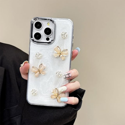 Case Phone Rose Butterfly