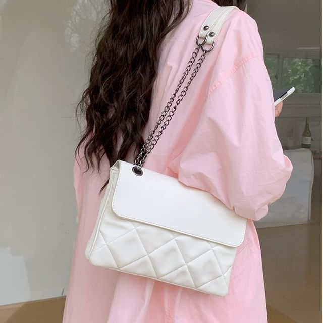 Bag Shoulder Chain Quilted Flap