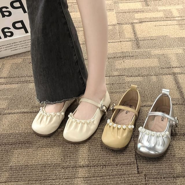 Mary Flats Faux Jane Pearl