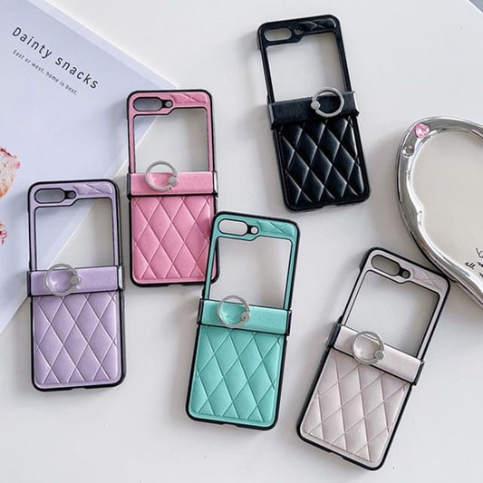 Stand Case Ring Argyle Phone